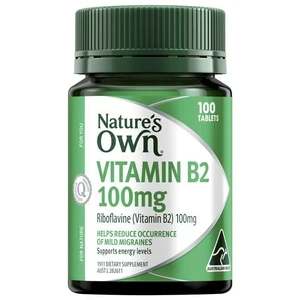 (PRE ORDER) Nature's Own Vitamin B2 100mg 100 Tablets shelf life 2yrs